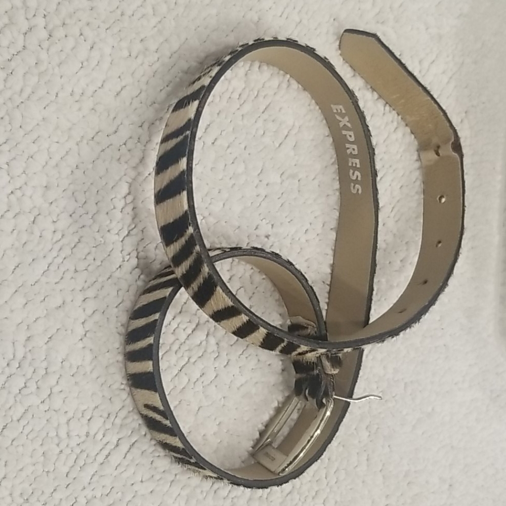 Animal print belt